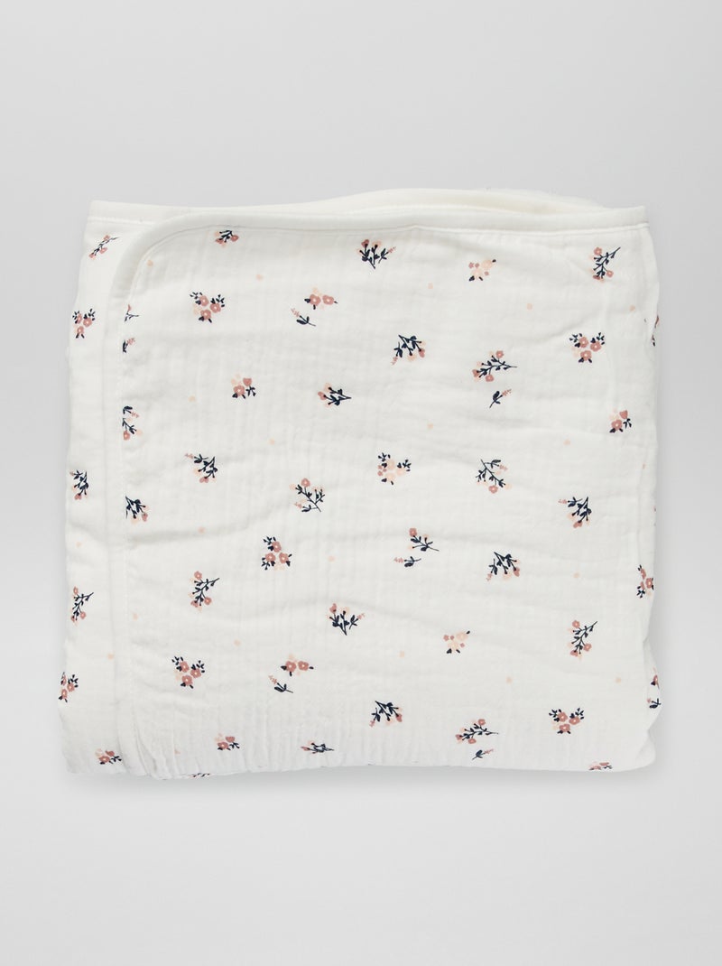 Couverture intérieure en maille polaire Blanc - Kiabi