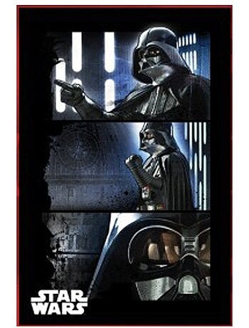 Couverture polaire Star Wars à carreaux Dark Vador 100 x 140 cm