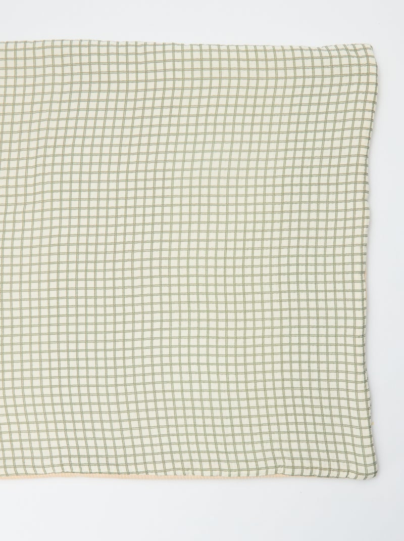 Couverture réversible 110 x 150 cm - Kiabi Home' Kaki - Kiabi