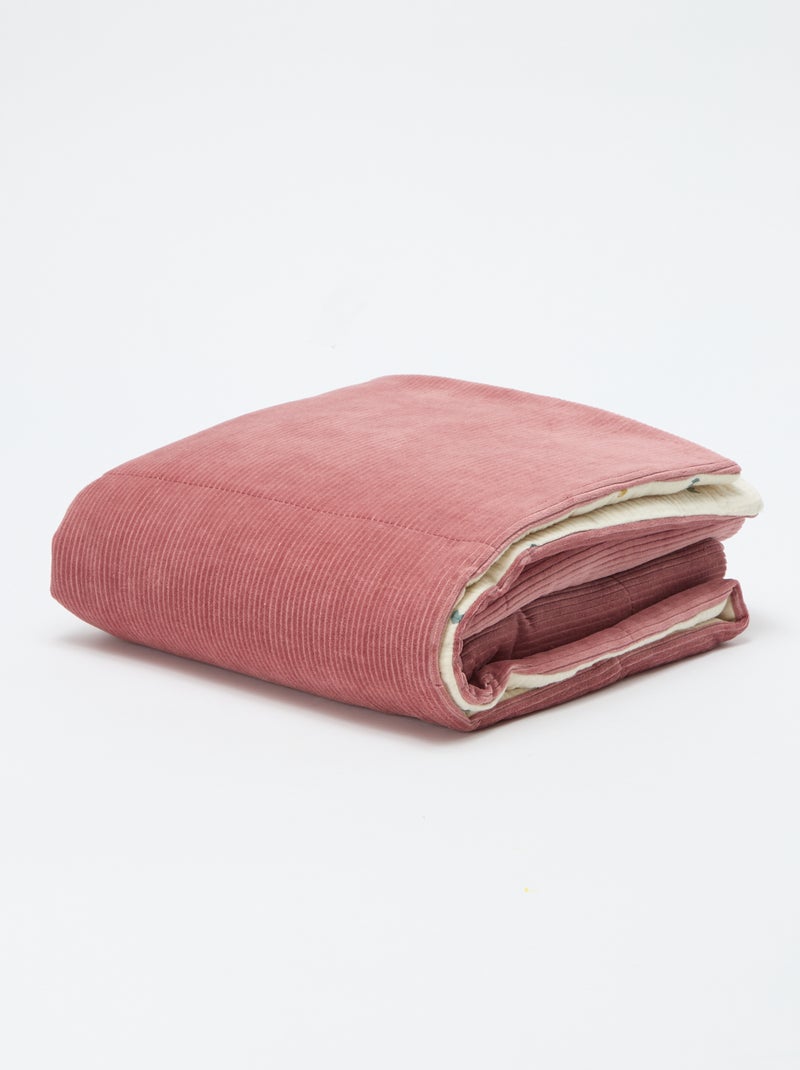 Couverture réversible 110 x 150 cm Beige - Kiabi