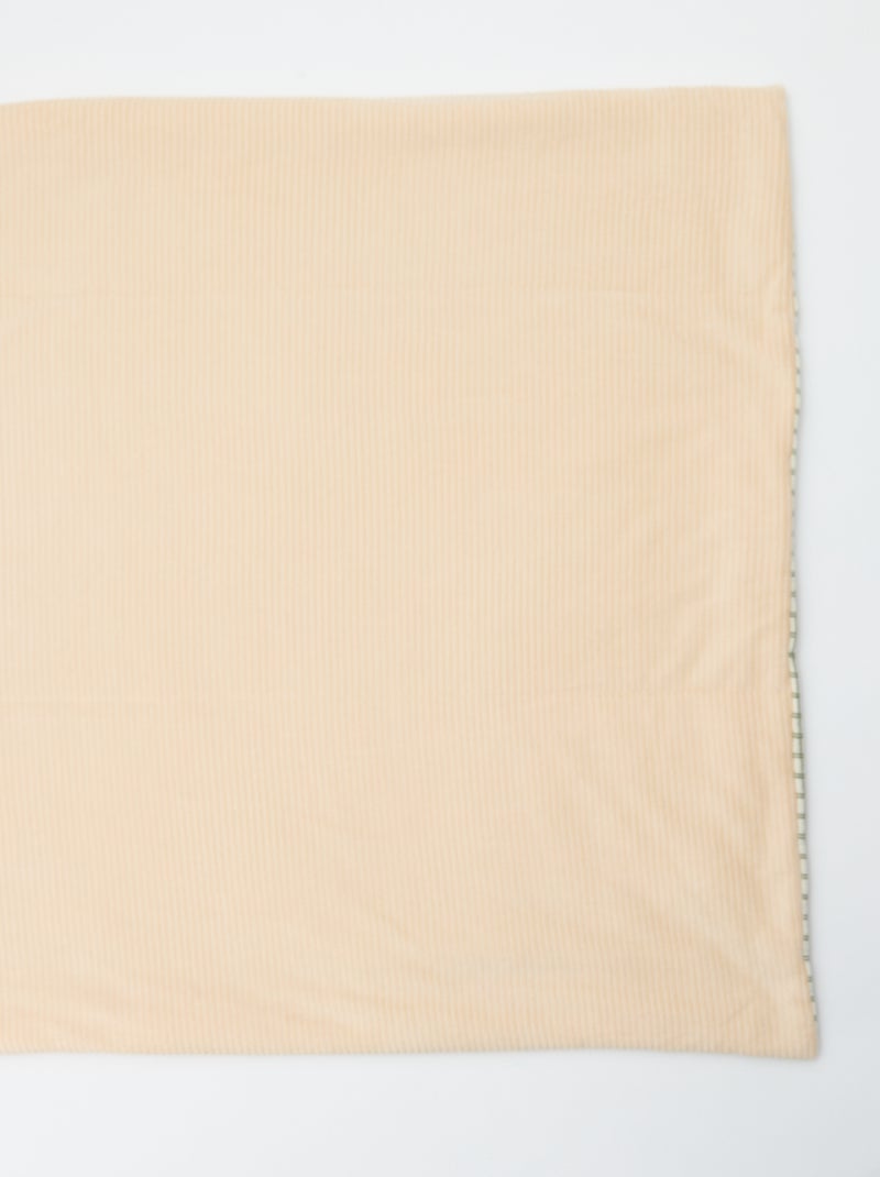 Couverture réversible 110 x 150 cm Kaki - Kiabi