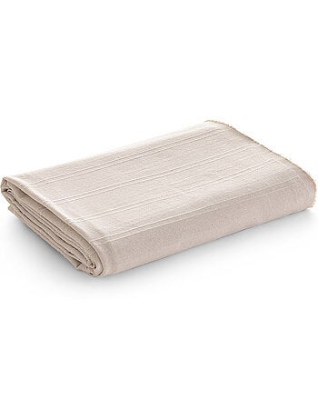 Couverture type Plaid, tissu texturé en fil teint, avec bordure finie - Gamusi