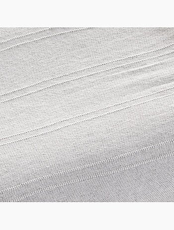 Couverture type Plaid, tissu texturé en fil teint, avec bordure finie - Gamusi