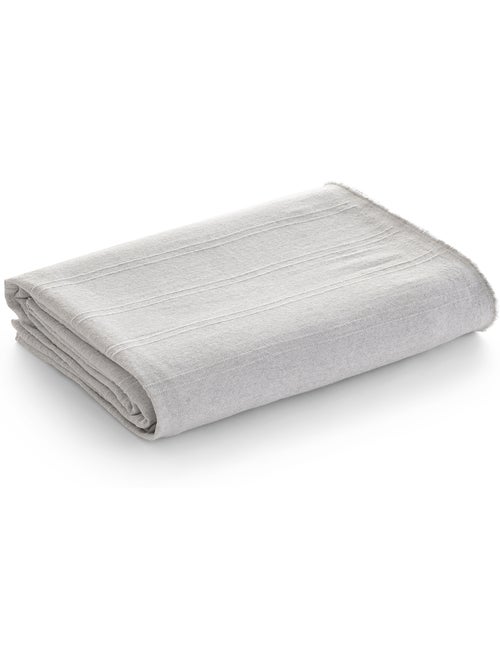 Couverture type Plaid, tissu texturé en fil teint, avec bordure finie - Gamusi - Kiabi Couverture type Plaid, tissu texturé en fil teint, avec bordure finie - Gamusi - Kiabi