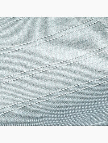 Couverture type Plaid, tissu texturé en fil teint, avec bordure finie - Gamusi