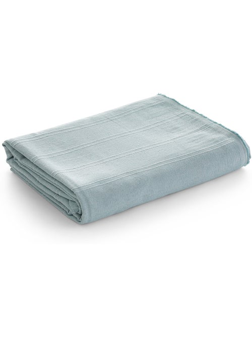 Couverture type Plaid, tissu texturé en fil teint, avec bordure finie - Gamusi - Kiabi Couverture type Plaid, tissu texturé en fil teint, avec bordure finie - Gamusi - Kiabi