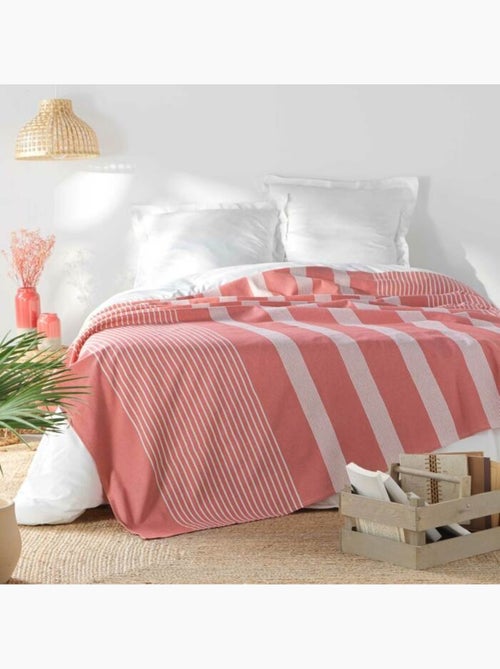 Couvre lit 1 personne coton/polyester tisse adele - Kiabi Couvre lit 1 personne coton/polyester tisse adele - Kiabi