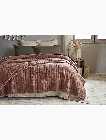 Couvre-lit alix en coton jacquard