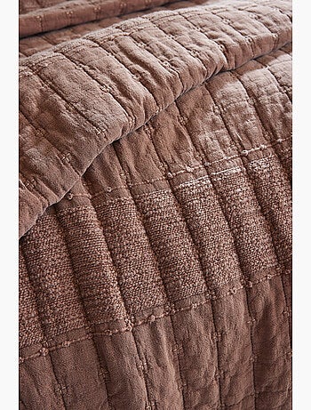 Couvre-lit alix en coton jacquard