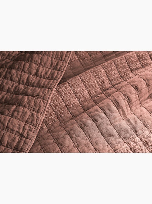 Couvre-lit alix en coton jacquard - Kiabi