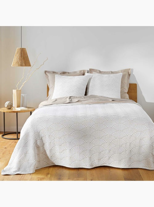 Couvre-lit cassandra + 2 housses de coussin – jersey/microfibre - Kiabi