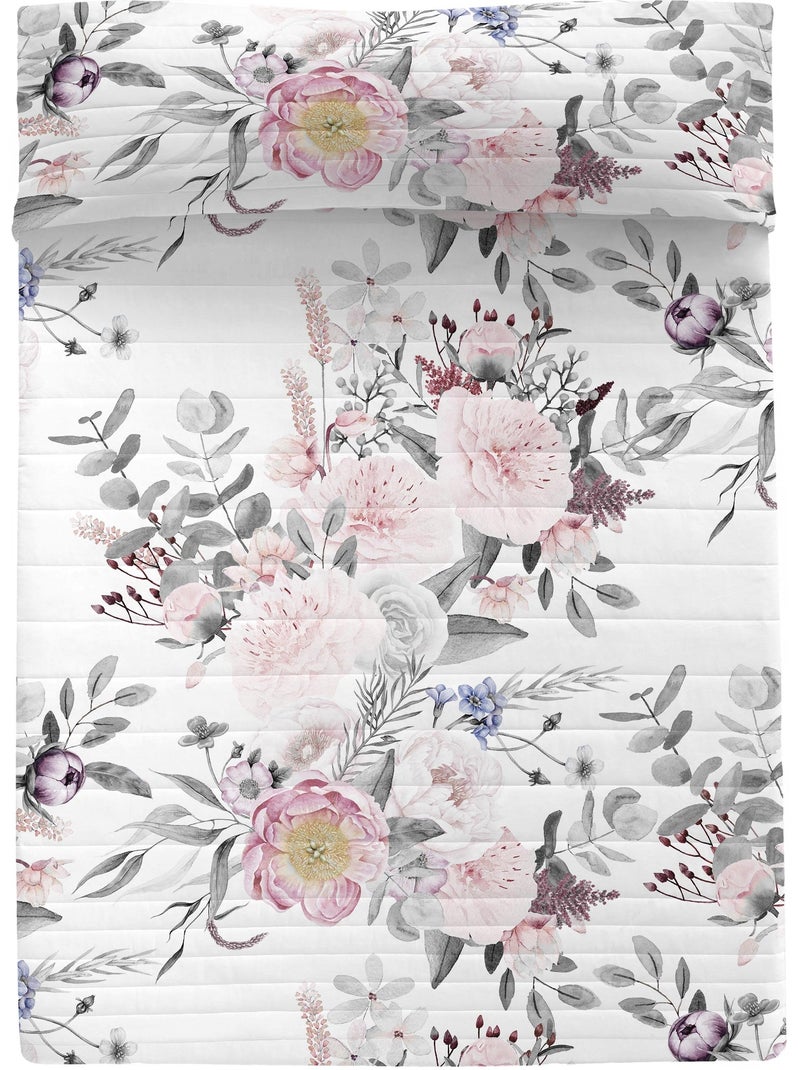 Couvre-lit Delicate bouquet "Happyfriday" Multicolore - Kiabi