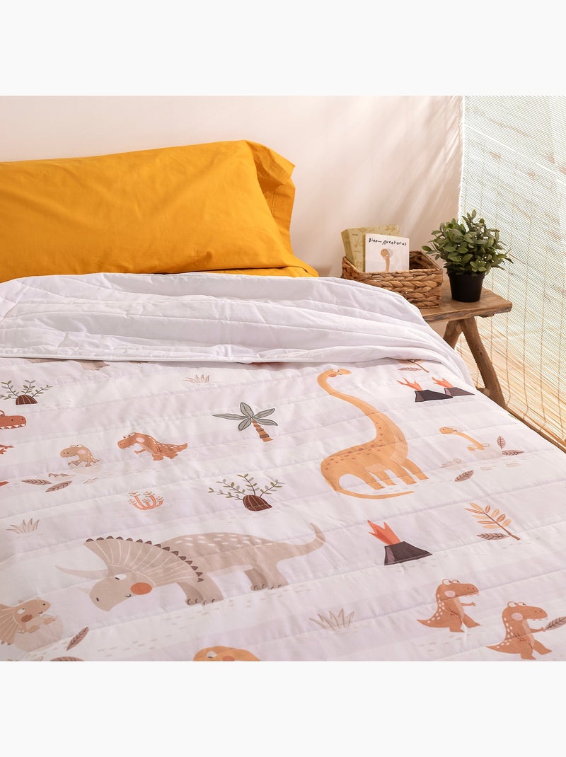 Couvre-lit Dino family "Happyfriday" Multicolore - Kiabi
