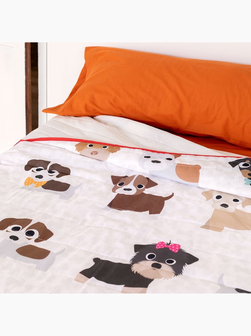 Couvre-lit Dogs "Happyfriday" Multicolore - Kiabi