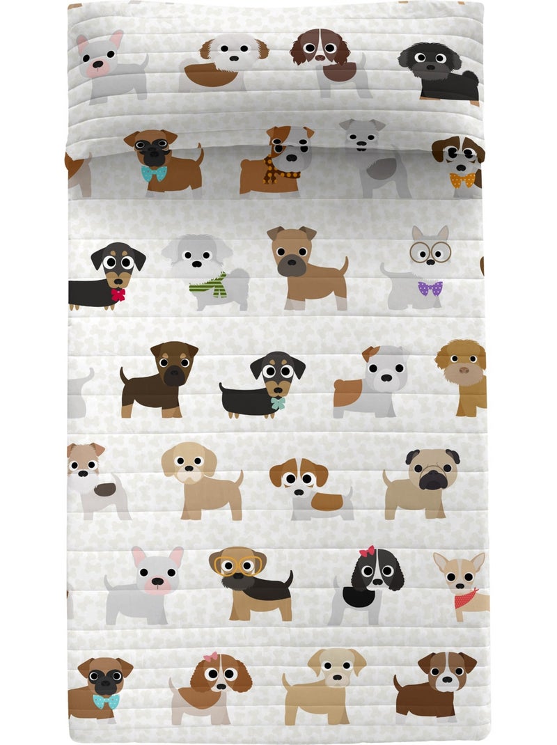 Couvre-lit Dogs "Happyfriday" Multicolore - Kiabi