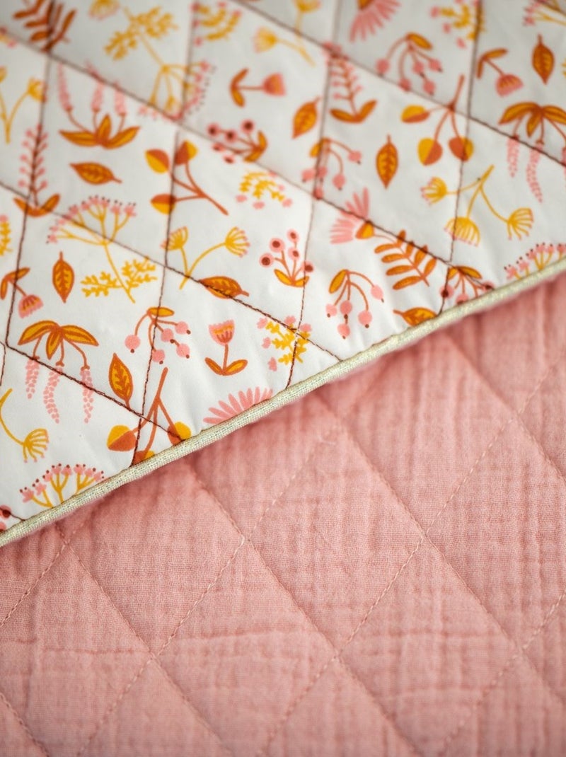 Couvre lit en coton - sauthon Rose - Kiabi