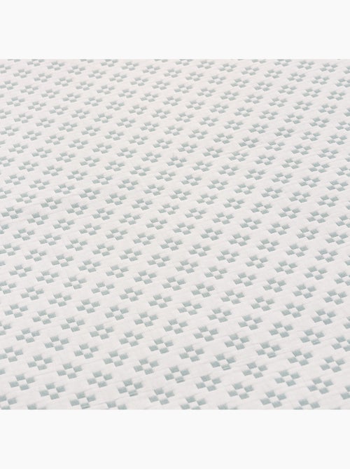 Couvre-lit en coton avec motif géométrique en relief, tissu texturé. - Kiabi