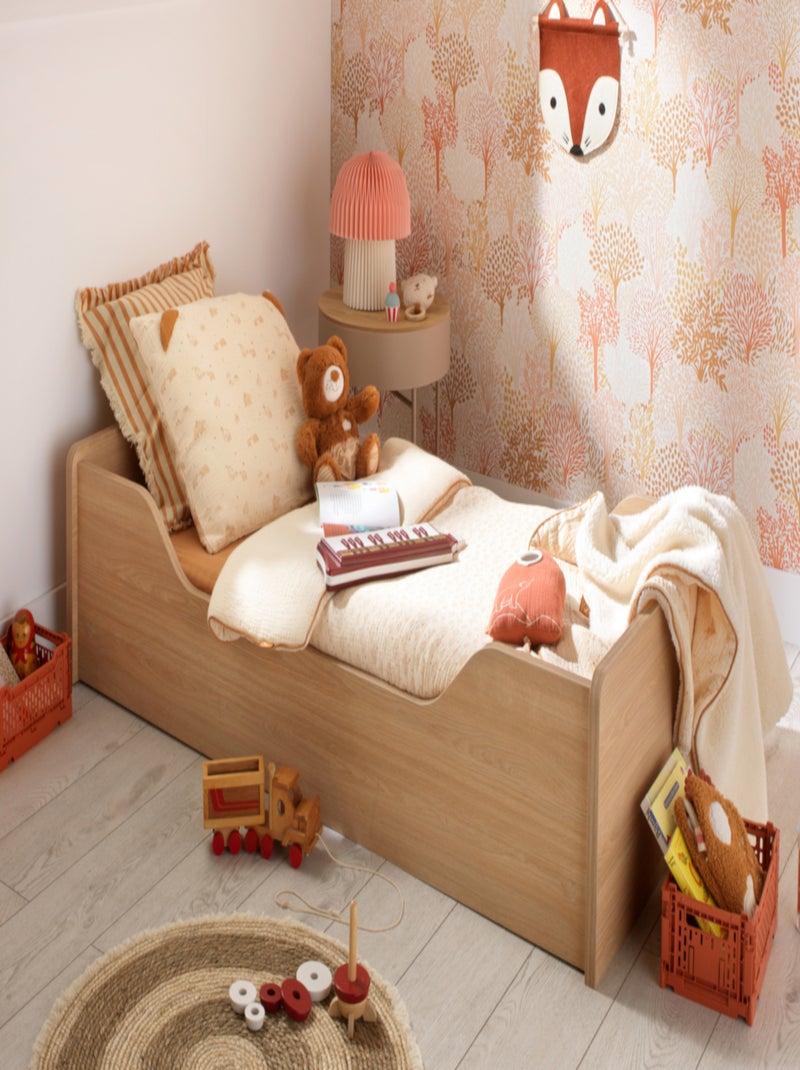 Couvre lit en double gaze de coton - sauthon Beige - Kiabi