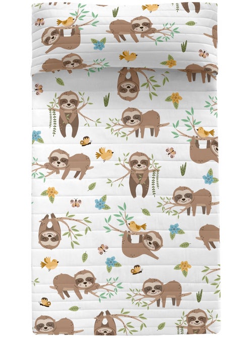Couvre-lit Happy sloth "Happyfriday" - Kiabi Couvre-lit Happy sloth "Happyfriday" - Kiabi
