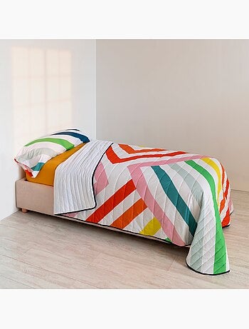 Couvre-lit Happy stripes "Happyfriday