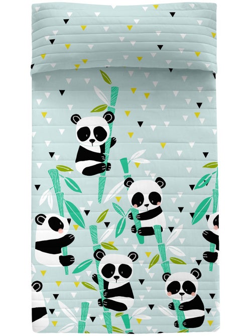 Couvre-lit Panda garden blue "Happyfriday" - Kiabi Couvre-lit Panda garden blue "Happyfriday" - Kiabi
