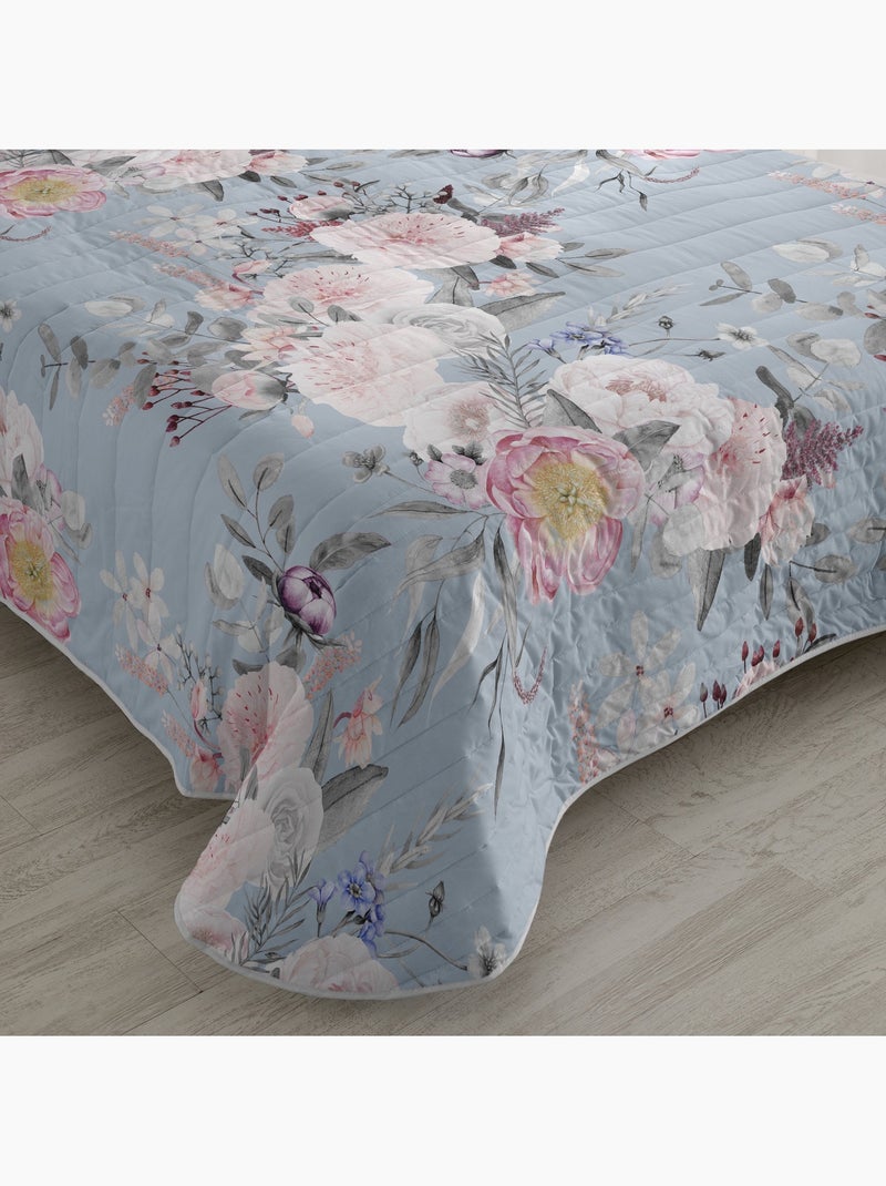 Couvre-lit Soft bouquet "Happyfriday" Multicolore - Kiabi
