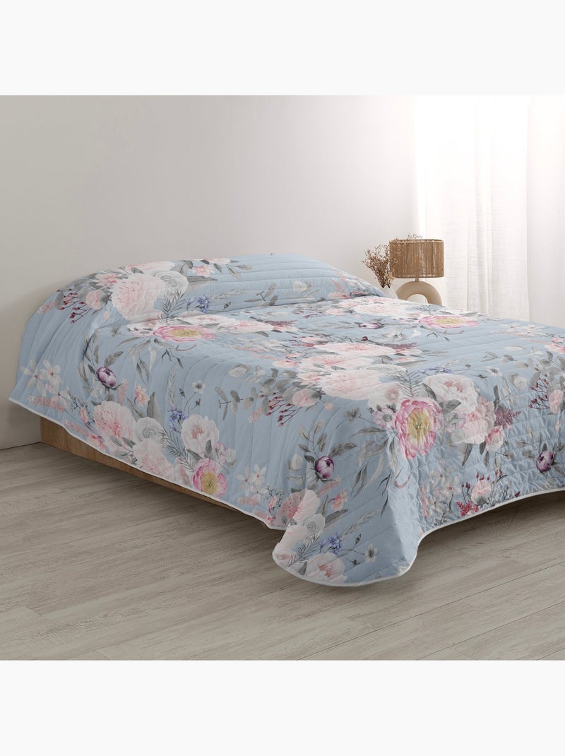 Couvre-lit Soft bouquet "Happyfriday" Multicolore - Kiabi