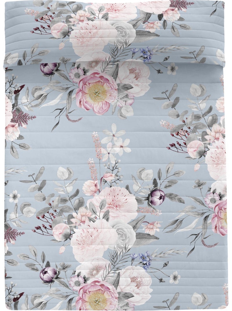 Couvre-lit Soft bouquet "Happyfriday" Multicolore - Kiabi