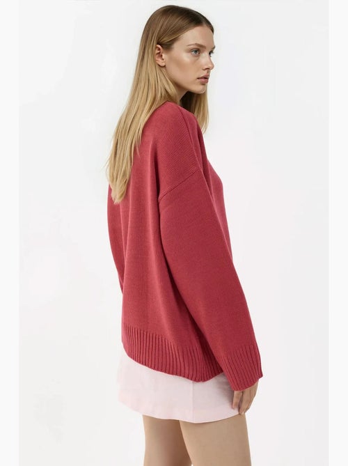 Cozy trui met ronde hals hiccup - Kiabi