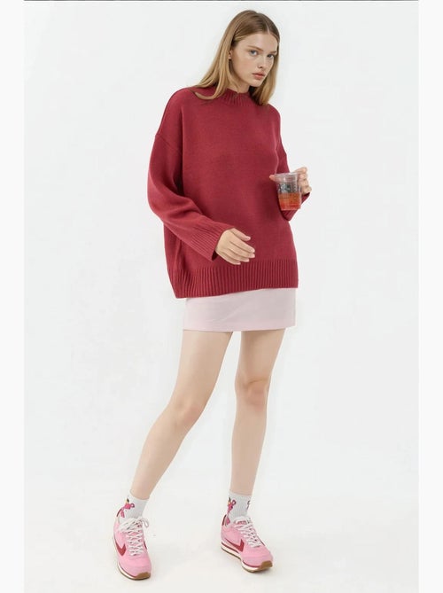 Cozy trui met ronde hals hiccup - Kiabi