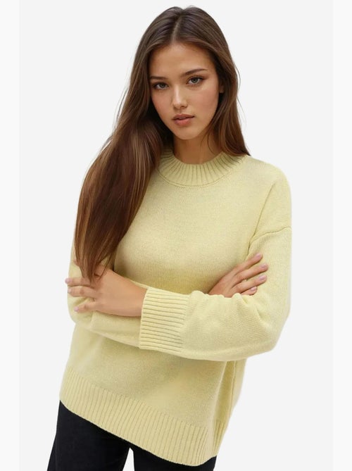 Cozy trui met ronde hals hiccup - Kiabi