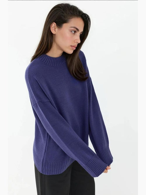 Cozy trui met ronde hals hiccup - Kiabi