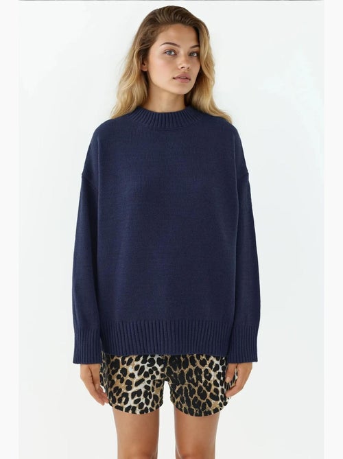 Cozy trui met ronde hals hiccup - Kiabi