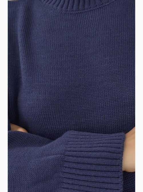 Cozy trui met ronde hals hiccup - Kiabi