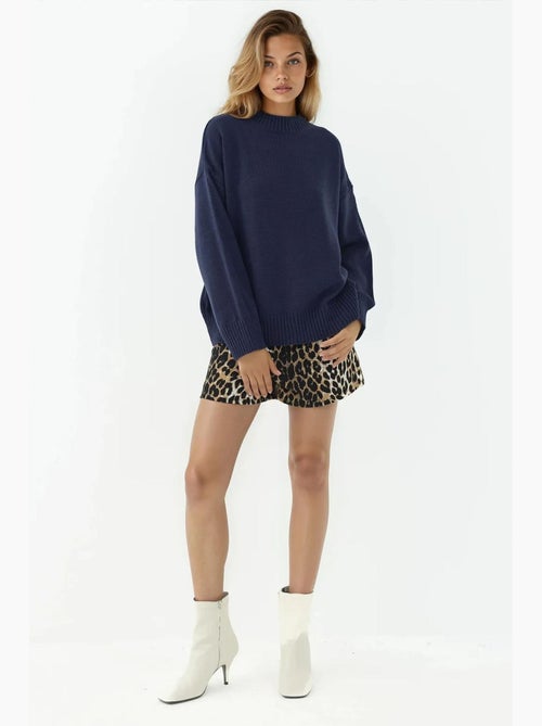 Cozy trui met ronde hals hiccup - Kiabi