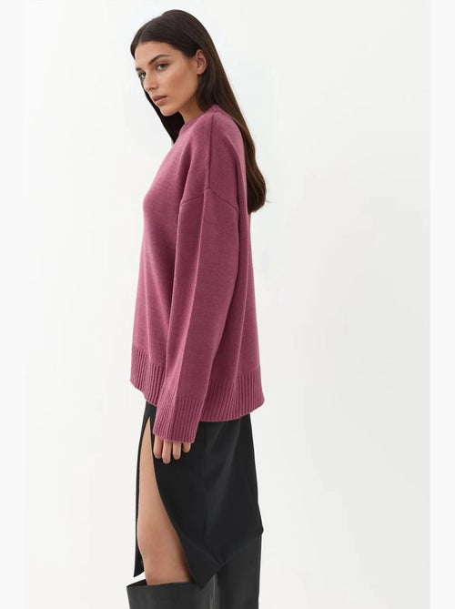 Cozy trui met ronde hals hiccup - Kiabi