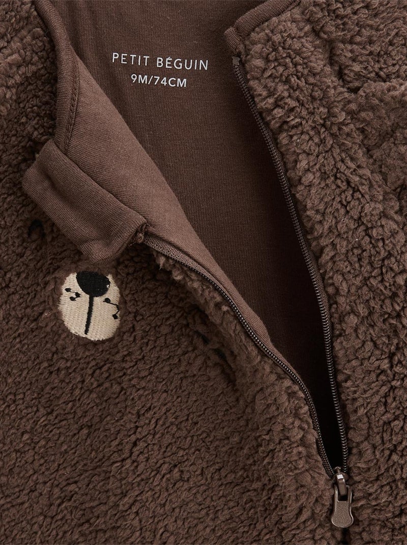 Cracotte Sherpa babyrompertje Bruin - Kiabi