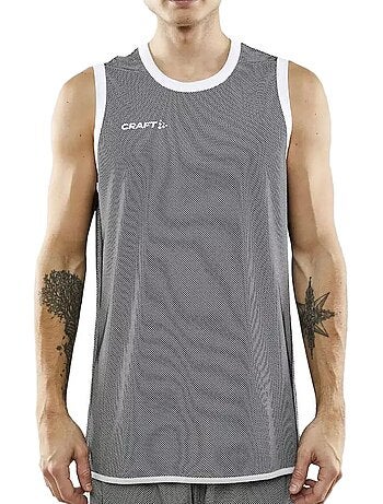 Craft progress omkeerbaar basketbalshirt zwart/wit