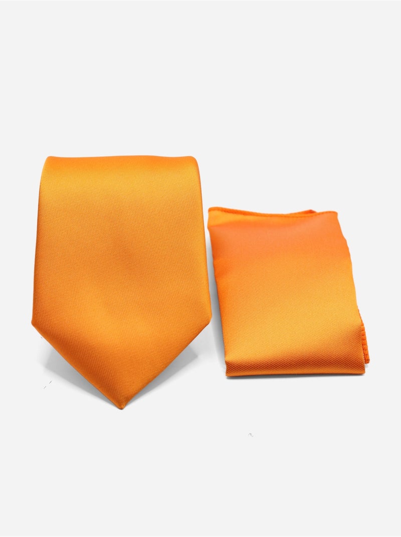 Cravate en coffret - Yves Enzo Orange - Kiabi