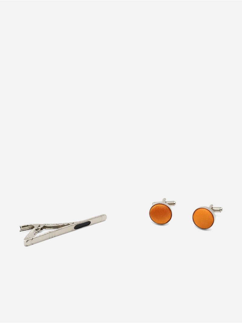 Cravate en coffret - Yves Enzo Orange - Kiabi