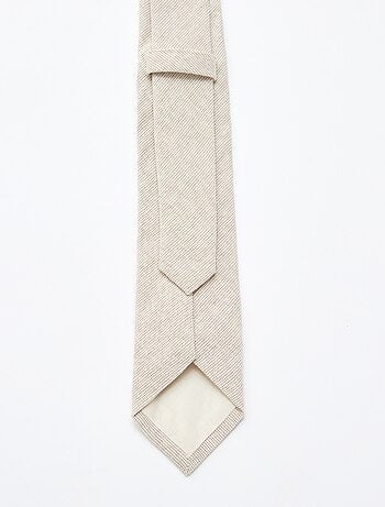 Cravate en lin mélangé