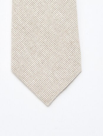 Cravate en lin mélangé