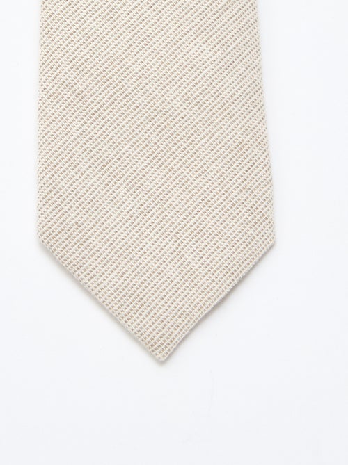 Cravate en lin mélangé - Kiabi
