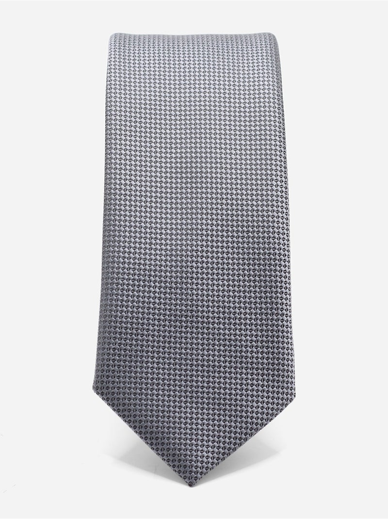 Cravate texturée Gris foncé - Kiabi