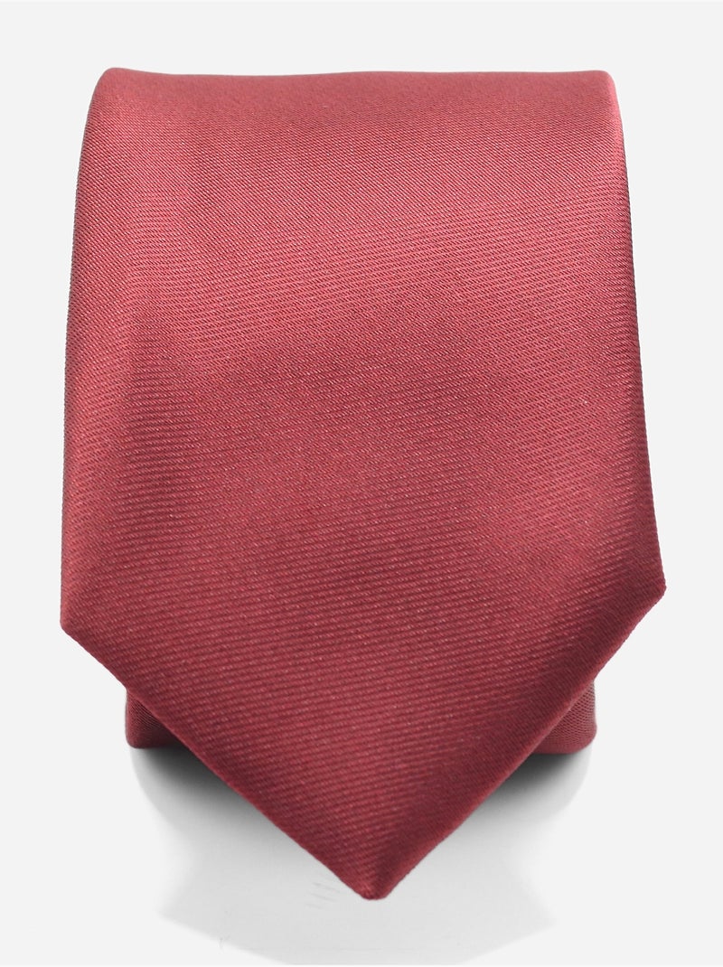 Cravate uni - Yves Enzo Bordeaux - Kiabi