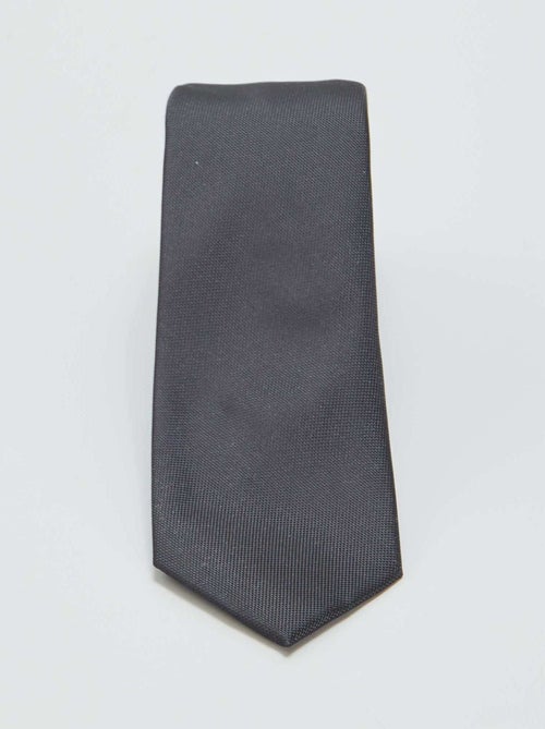 Cravate unie texturée - Kiabi