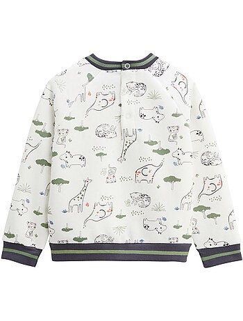 Crazy Safari babyset: fleece sweatshirt en fluwelen broek