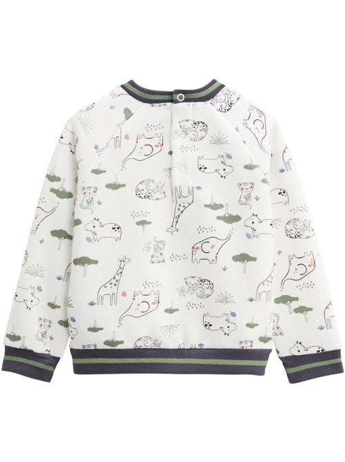 Crazy Safari babyset: fleece sweatshirt en fluwelen broek - Kiabi