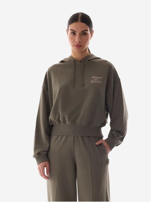 Crop hoodie met lange mouwen en capuchon penti - Kiabi
