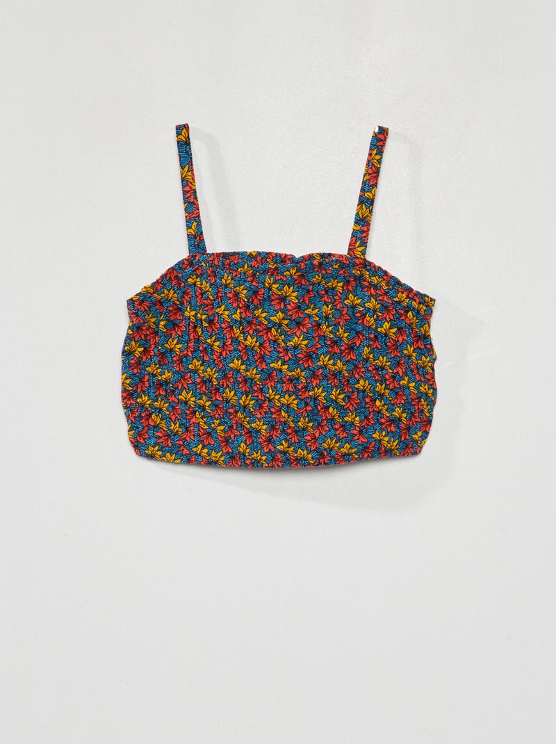 Crop top imprimé wax Wax - Kiabi